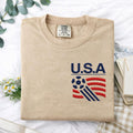 90s USA Soccer Embroidered T-Shirt - Team Embroidered Shirt