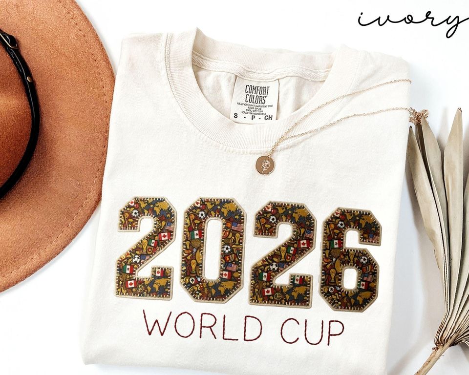 2026 World Cup Embroidered Soccer T-Shirt