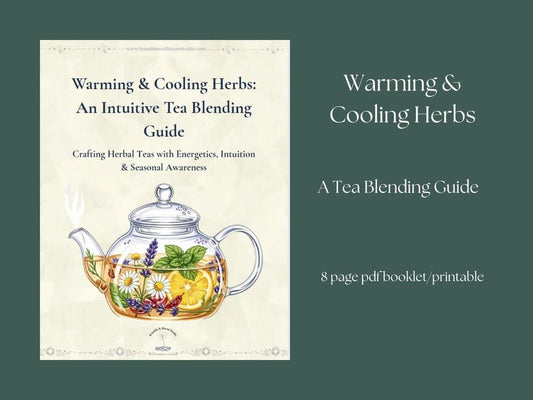 Herbal Tea Blending Guide | Warming/Cooling Herbs Cheat Sheet | Printable PDF for Tea Lovers