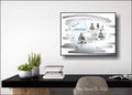 Outdoor Camping  Pen & Ink Downloadable Print, To Do List, Plus 3 FREE Fishing Reel Patent Documents
