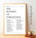 Psalm 32 Printable NIV | Blessed Is The One Wall Art | Christian Poster Gift