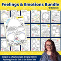 Anxiety & Anger Coping Skills for Kids | Emotional Regulation Worksheets | Feelings Printable Bundle | Calm Down Activities