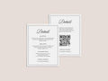 Elegant Wedding Details Card Template, Printable Info Card (Canva Editable)