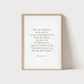 Christian wall poster, in French, digital, "Psalm 23:6"