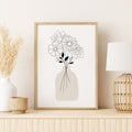 Custom Birth Flower Bouquet Print For Mom, Personalized Mothers Day Gift, Family Birth Month Flowers, Minimalist Floral Wall Art