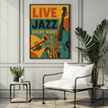Retro Jazz Music Poster: Vintage Wall Art Print (Digital Download)