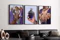 4 set art, Black Woman Art, Modern Art, Black Woman Wall Art, Black Girl Wall Art, African wall art, Black girl art, Wall Art Digital