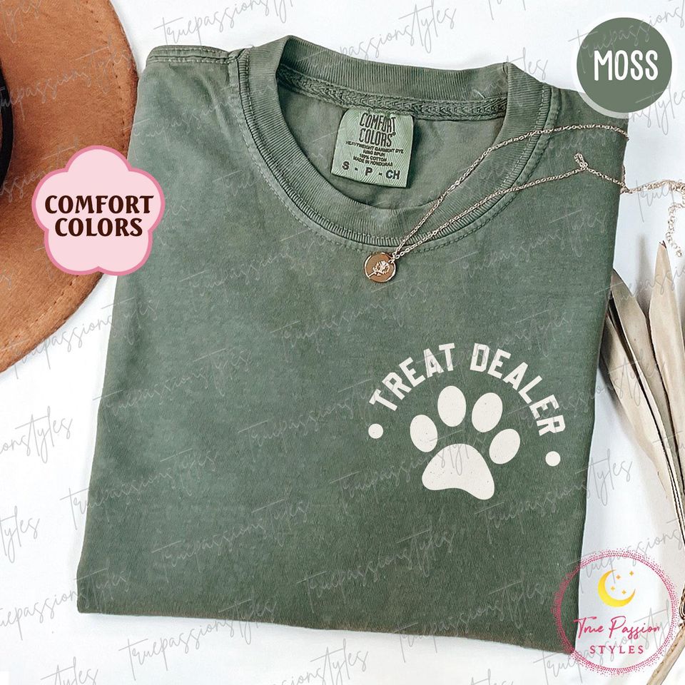 Comfort Colors Treat  Shirt, Funny Dog Lover TShirt, Dog Mom Shirt, Fur Mom Tee, Gift for Dog Lover, Animal Lover Shirt S03456