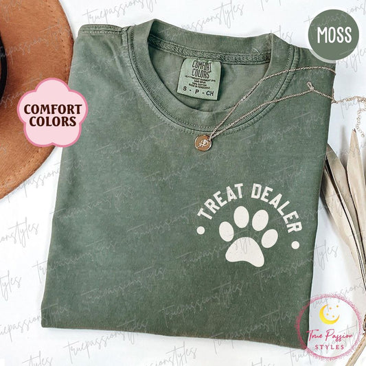 Comfort Colors Treat  Shirt, Funny Dog Lover TShirt, Dog Mom Shirt, Fur Mom Tee, Gift for Dog Lover, Animal Lover Shirt S03456