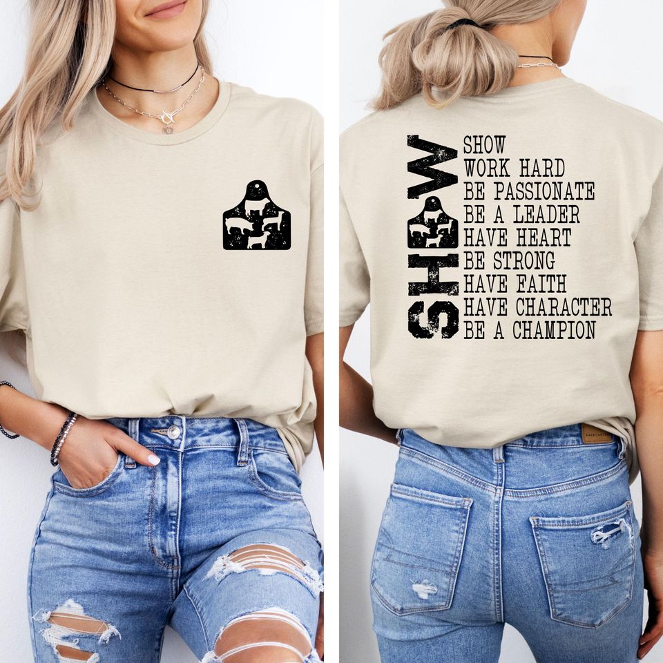 Stock Show Shirt, Farm Life Tee, Show Mom Shirt, Fair Life, Livestock T-shirt, Pig Shirt, Lamb Goat Steer Dairy Cow Horse Shirt, Heifer Cow