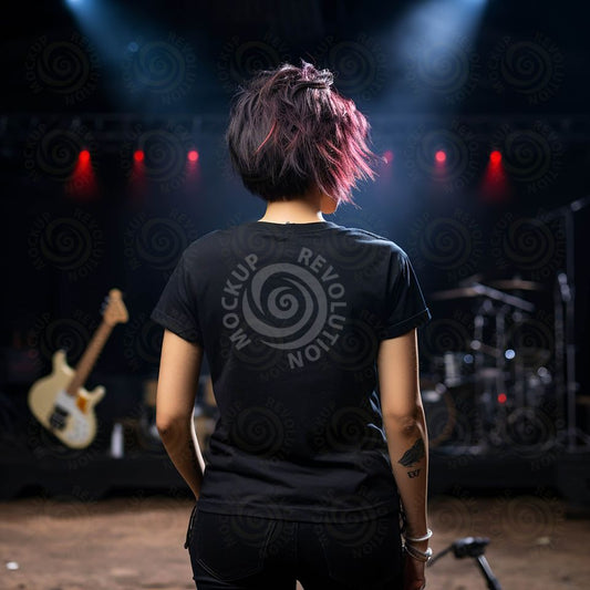 Black Bella Canvas 3001,Summer, BC 3001, back tshirt mockup, Women's T-shirt Mockup, rock band t-shirts, Mockup Female, Rock, Gothic