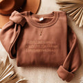 Sarcastic Embroidered Sweatshirt, Funny Adult Humor Tee