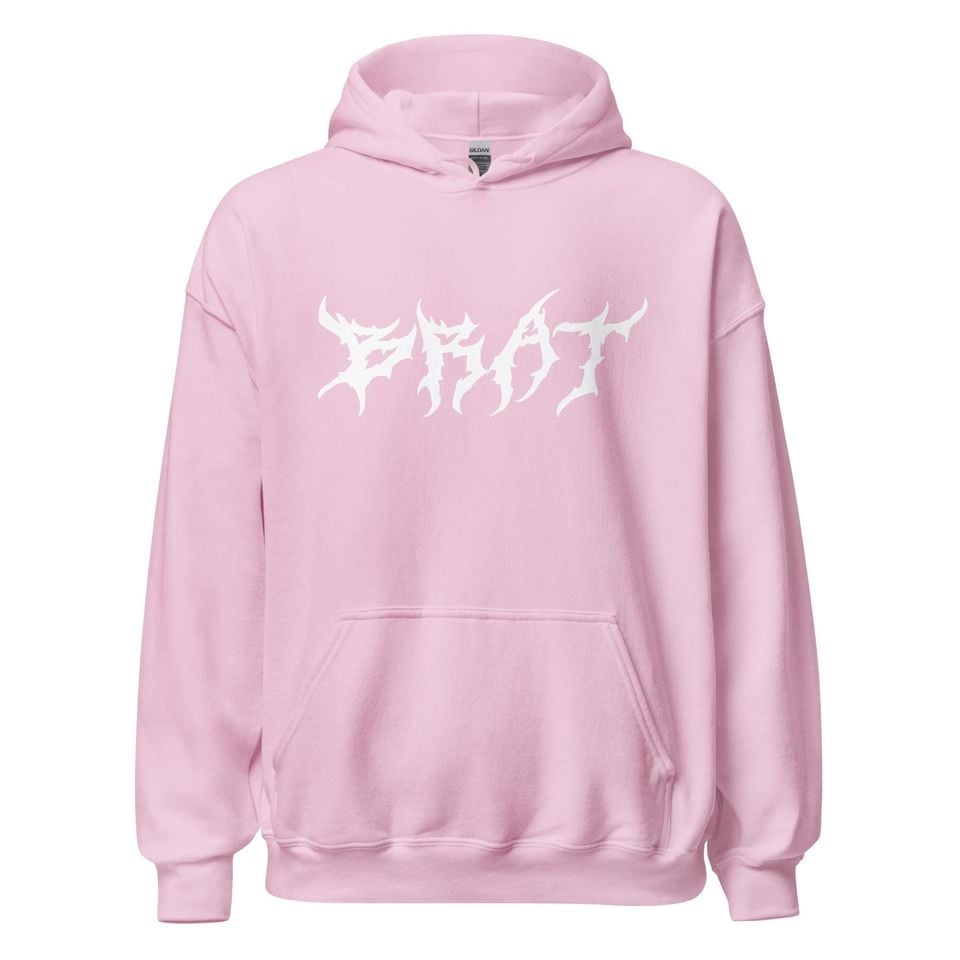 Pink Brat Hoodie: Cozy Cotton-Blend Pullover