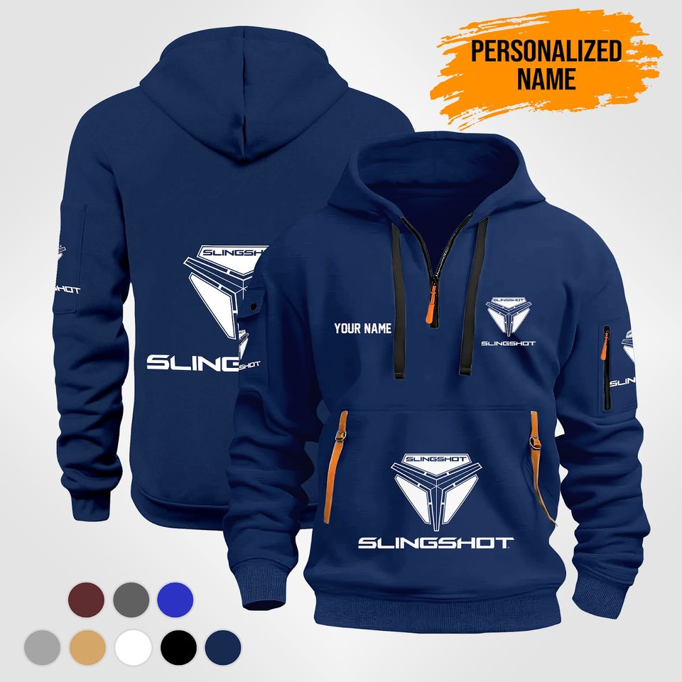 Personalized Name Love Slingshot Quarter Zip Hoodie