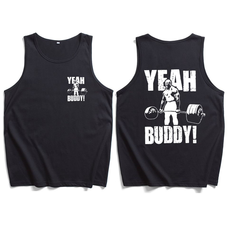 Ronnie Coleman Yeah Buddy Merch Double Sided Tank Top Unisex Streetwear Lightweight Vest