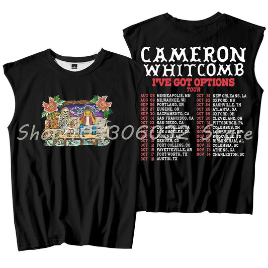 Cameron Whitcomb I've Got Options Tour Merch Tank Top Sleeveless T-Shirt Unisex Outdoor Sportswear