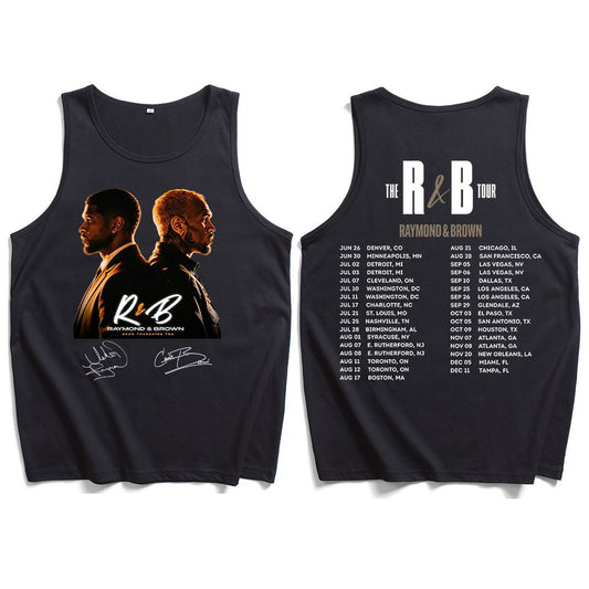 Chris Brown & Usher R&B Tour 2026 Men's & Women's Double Sided Tank Top