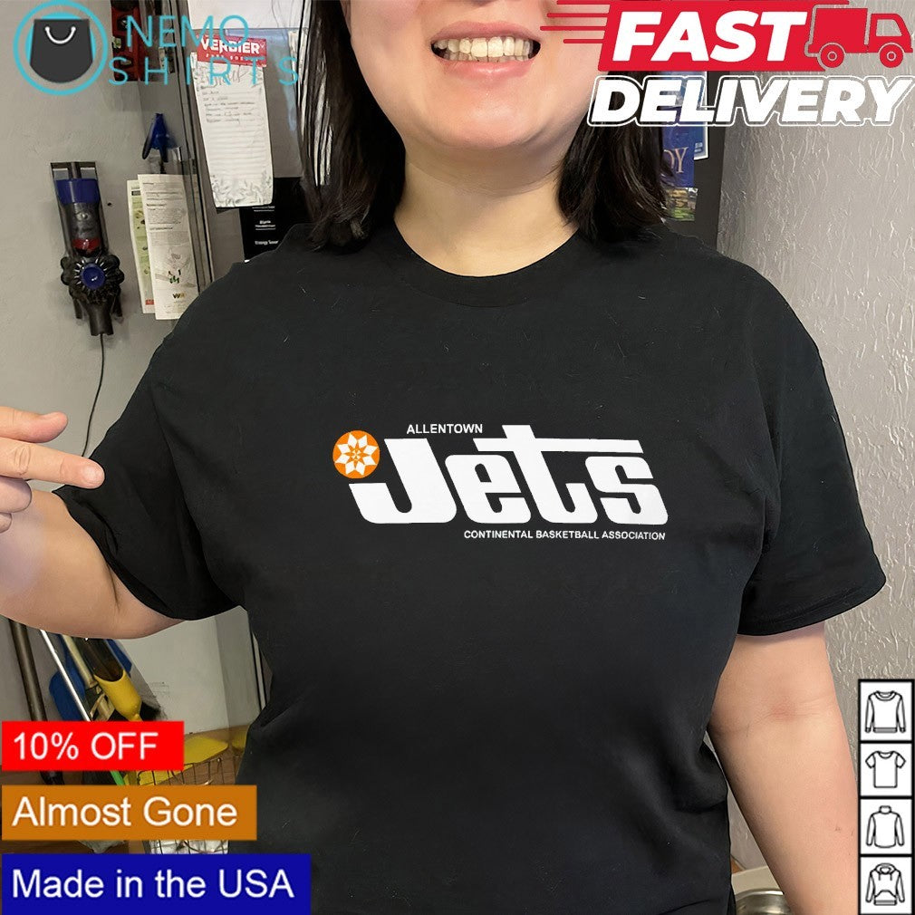 Allentown Jets continental basketball association shirt