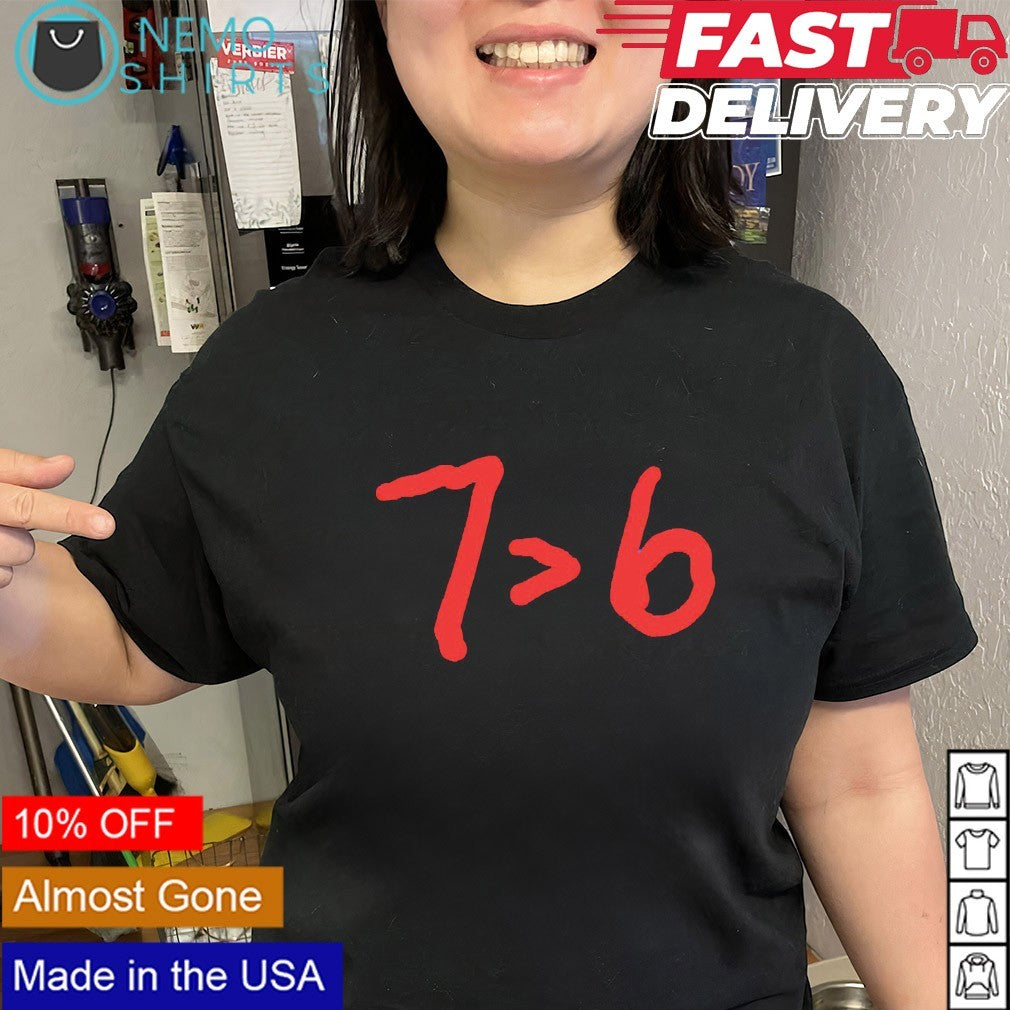 7 more than 6 Chicago Cubs shirt