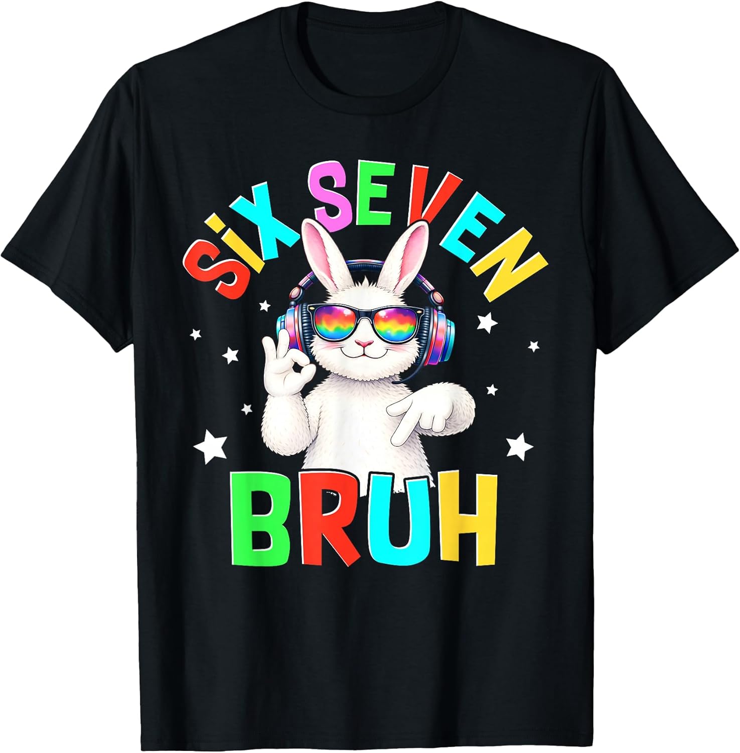 Easter 67 Bruh Six Seven Bunny Meme Fng