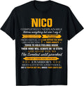 Nico shirt name team gift