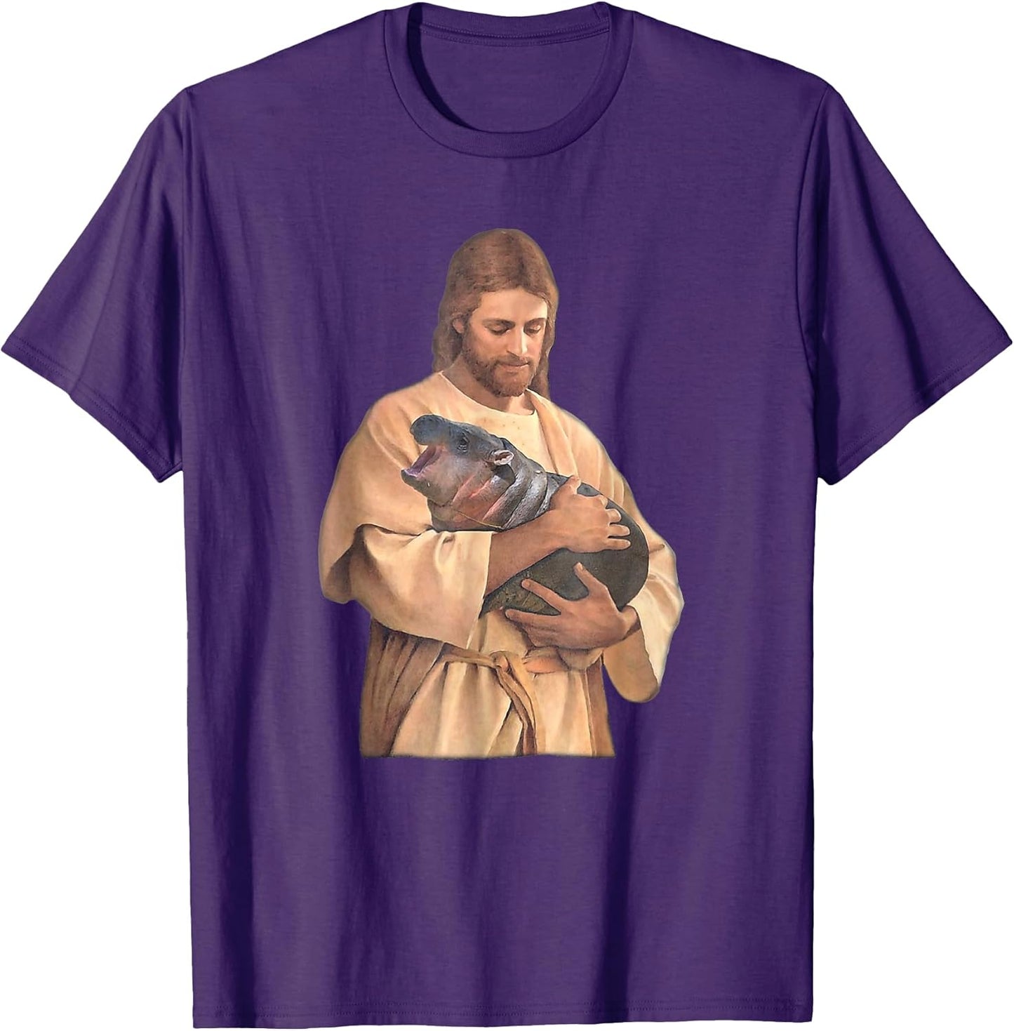 Jesus Loves Moo Deng Bouncy Pig Cute Baby Hippo