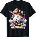 Firefighter Unicorn Kids Girls Women Firefighting