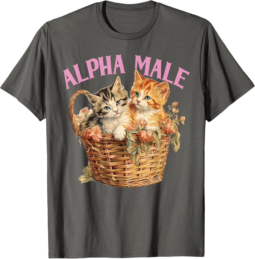 Alpha Kitten Cat Male Funny Ironic Weird Gift