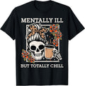 Retro Halloween Mentally Ill But Totally Chill Mom