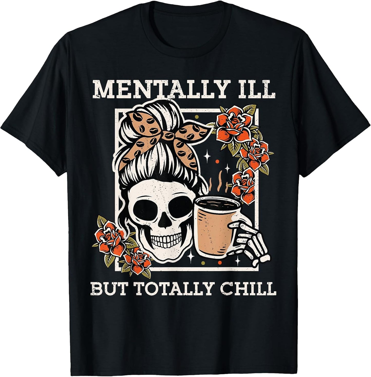 Retro Halloween Mentally Ill But Totally Chill Mom