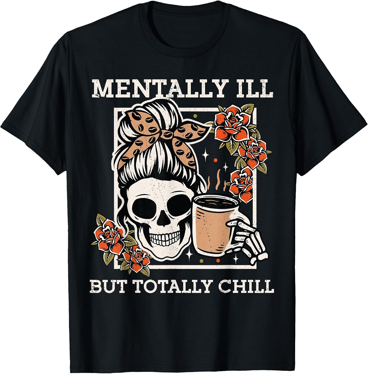 Retro Halloween Mentally Ill But Totally Chill Mom