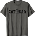 Worlds Best cat dad Ever Vintage cat dad Father Day Men T-Shirt