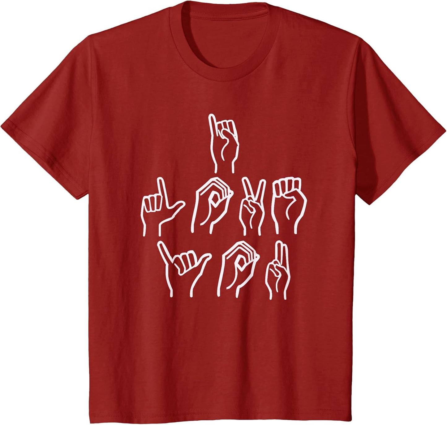 Love ASL American Sign Language Gift T-Shirts