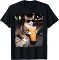 Cat Drinking Iced Coffee Cat Meme Kitten Meme