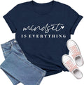 Inspirational Shirt for Women Mindset is Everything T-Shirts Positive Message Tee Motivational Tops