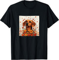 Dachshund Flowers With Hearts Around Boho Merch