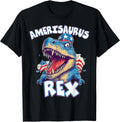 Dinosaur 4th of July T Shirt Kids Boys Men Shirts