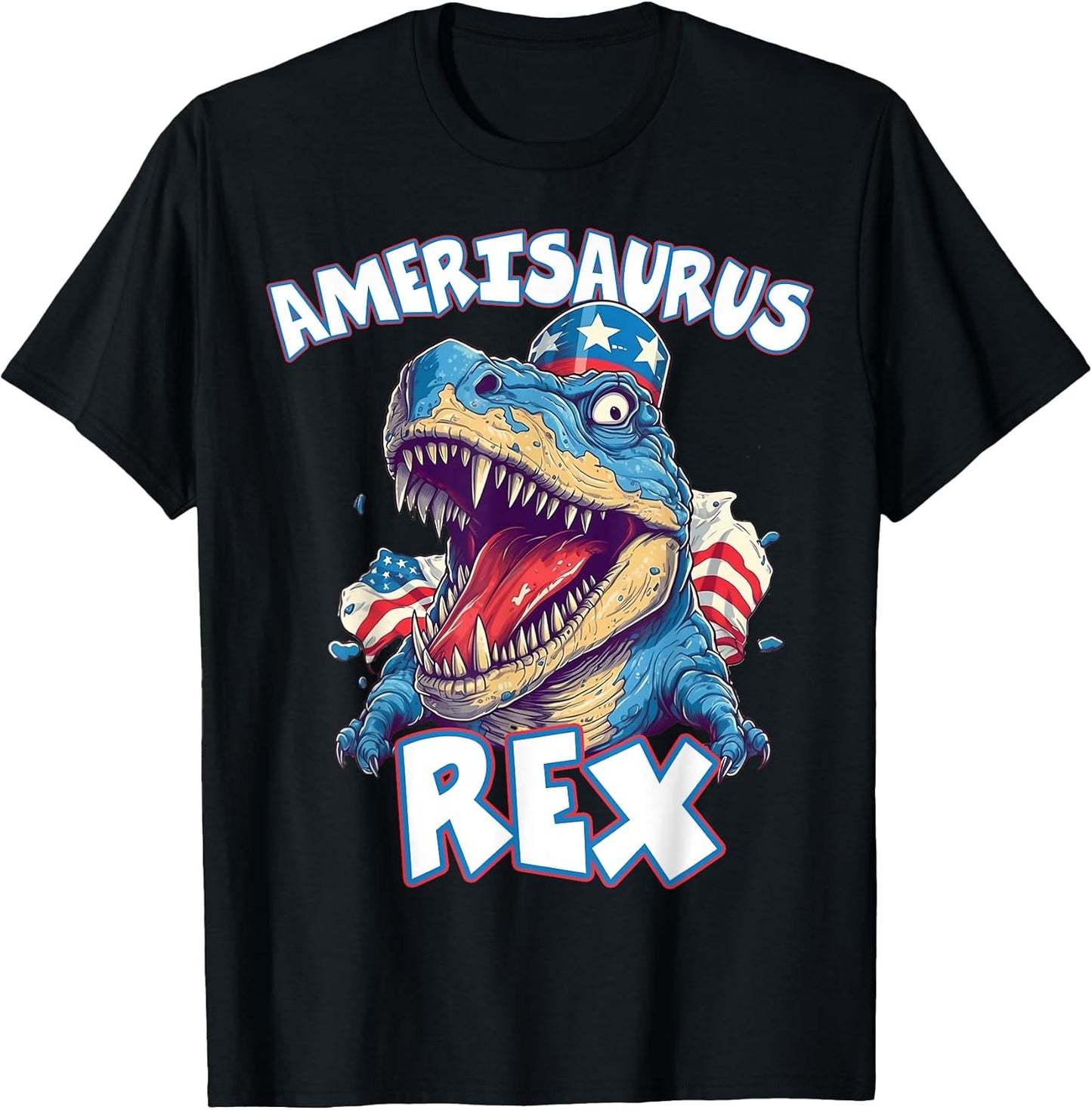 Dinosaur 4th of July T Shirt Kids Boys Men Shirts