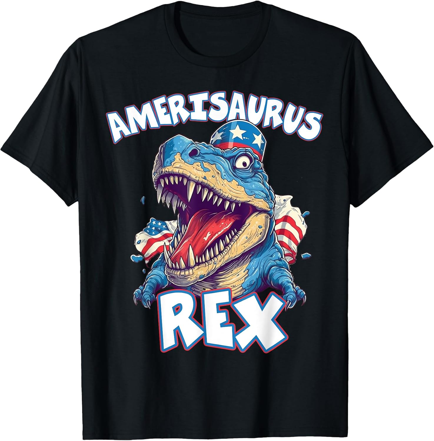 Dinosaur 4th of July T Shirt Kids Boys Men Shirts