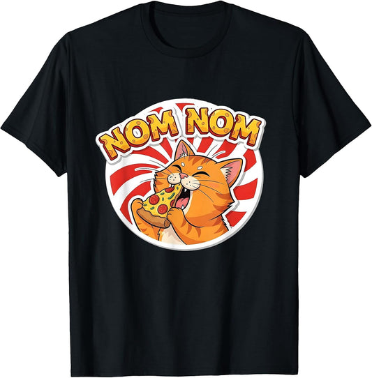 Funny Cat Pizza Nom Nom Food Lover