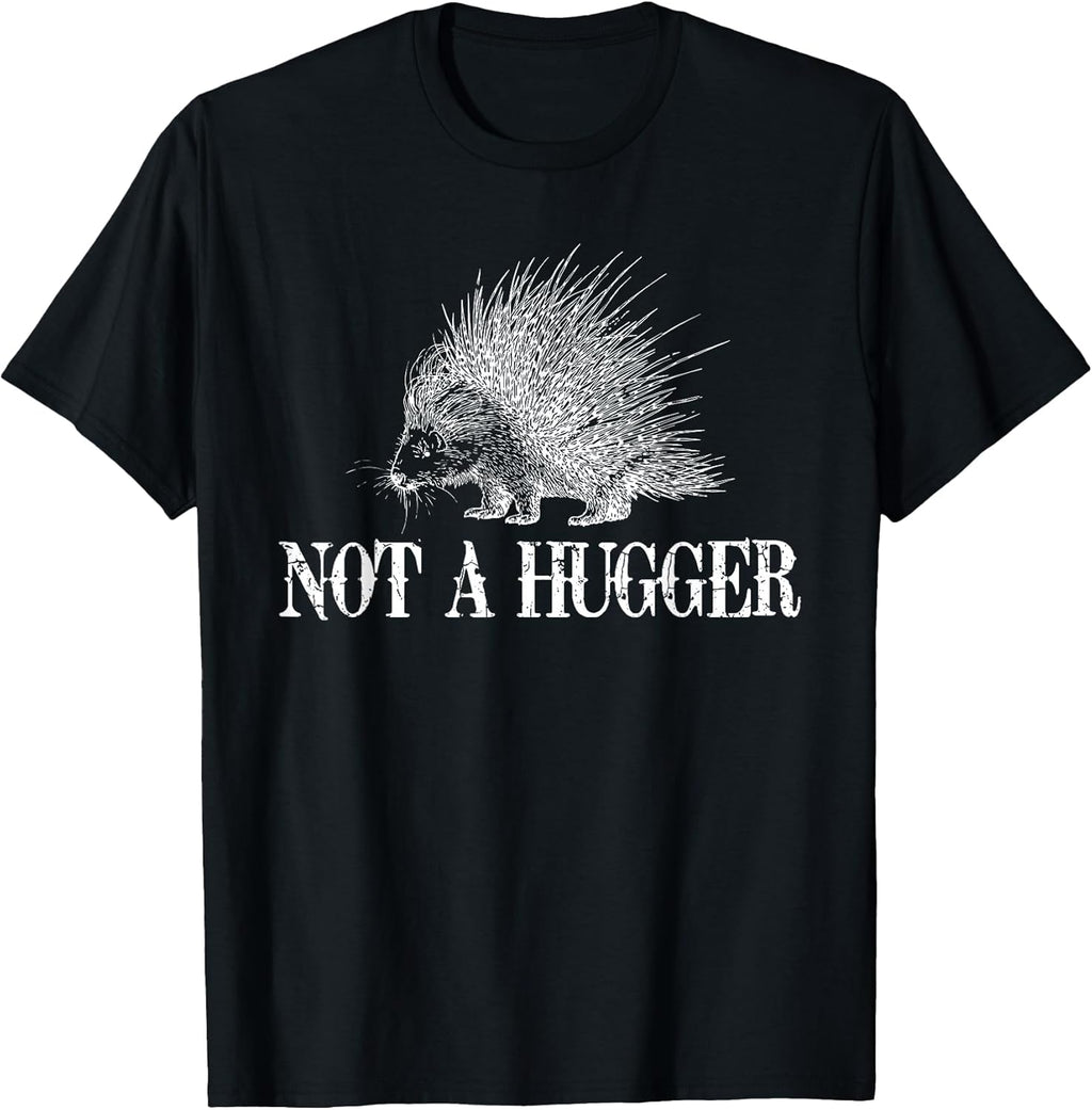 I Don't Hug Apparel Funny Introvert Porcupine Tee