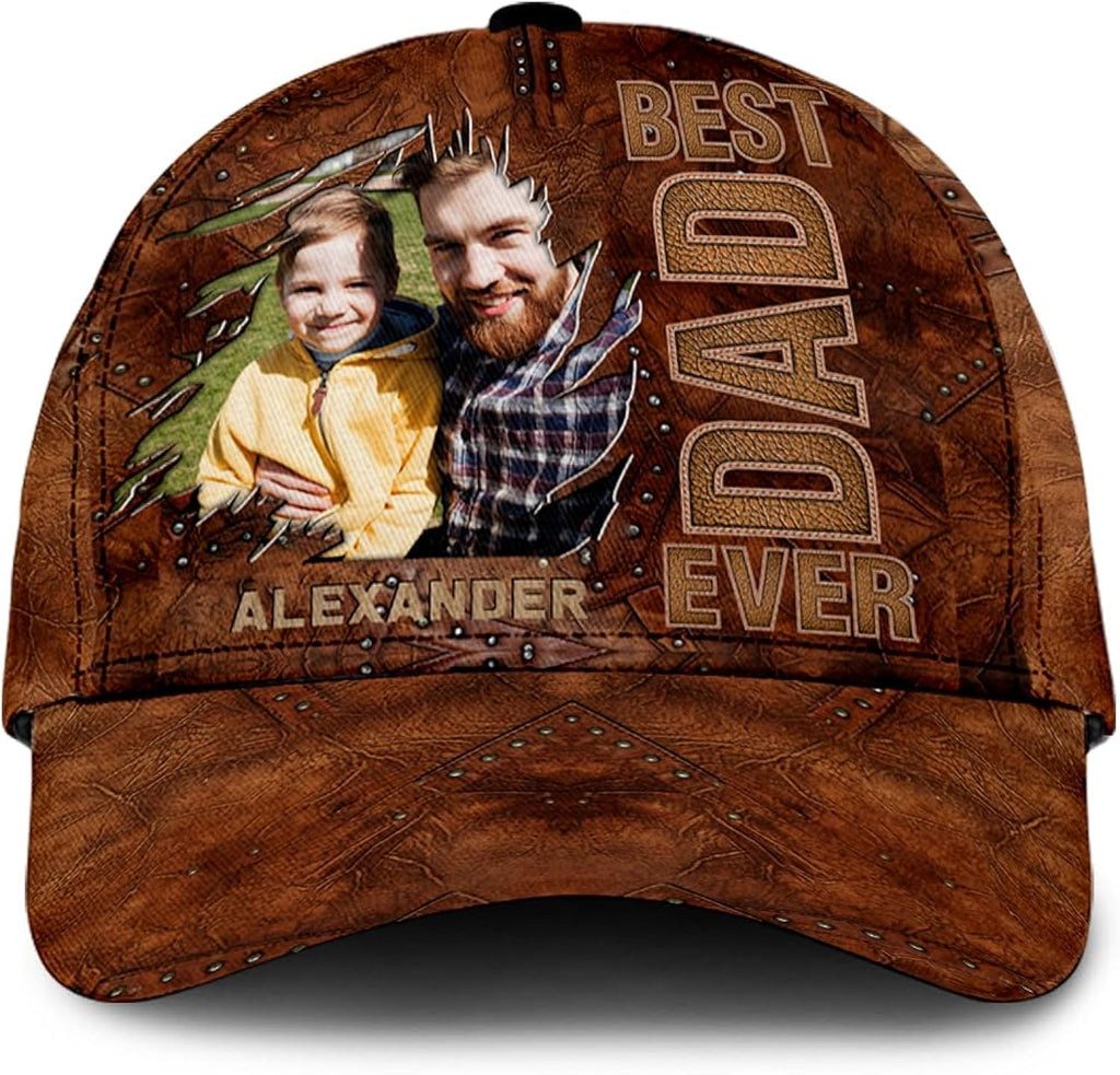 Personalized Dad Cap Custom Name Fist Bump Baseball Hat Adjustable Classic Hat Gift for Father Grandpa Birthday Casual Wear