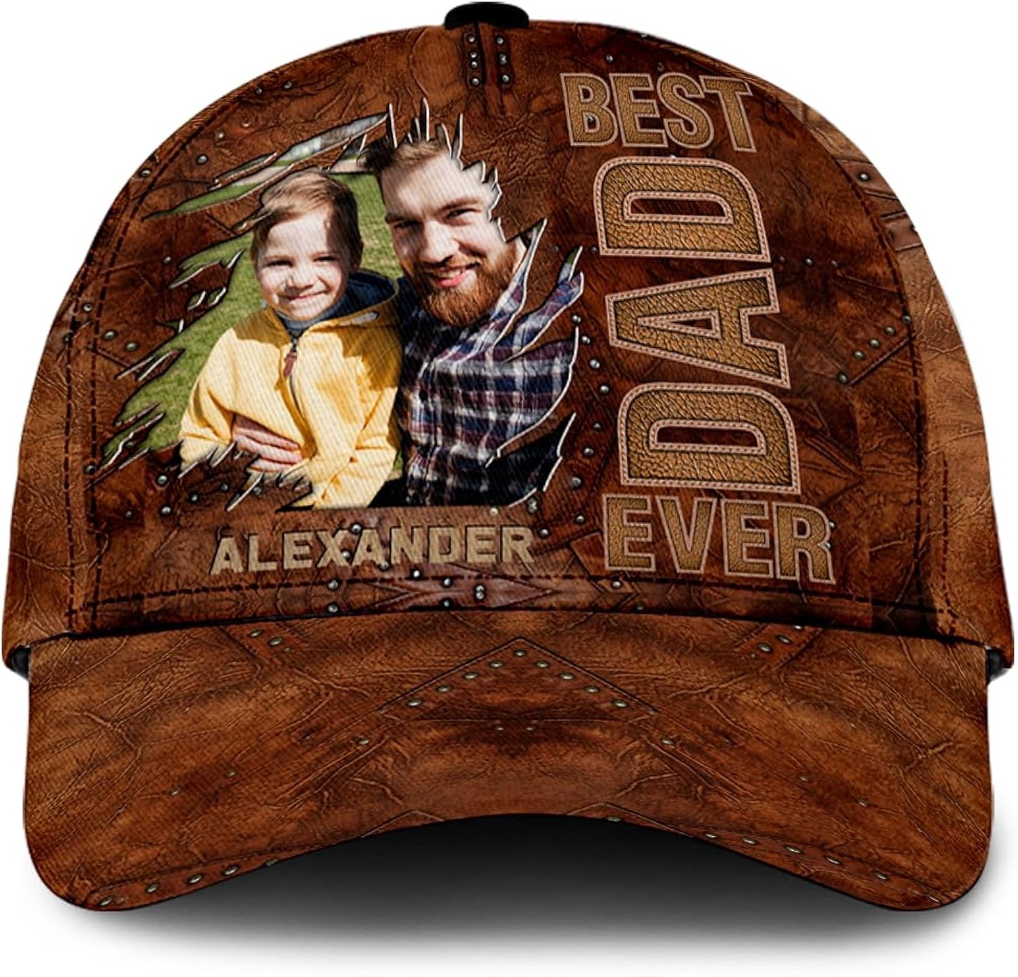 Personalized Dad Cap Custom Name Fist Bump Baseball Hat Adjustable Classic Hat Gift for Father Grandpa Birthday Casual Wear