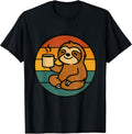 Sloth Coffee Lover Chill Vibes Tees