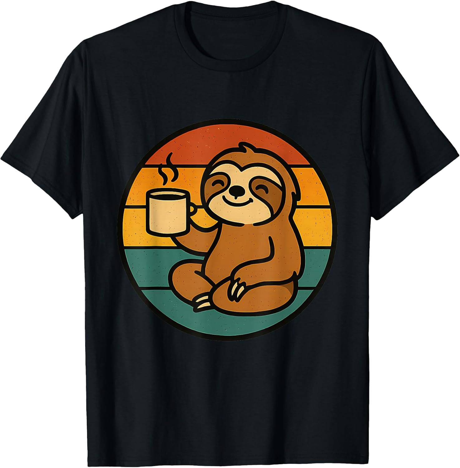 Sloth Coffee Lover Chill Vibes Tees