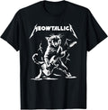 Meowtallica Funny Cat Kitten Lovers Playing Guitar T-Shirt