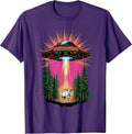 Vintage UFO Cow Abduction Alien Funny Xmas Shirt