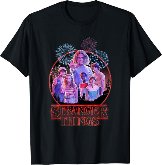 Retro Fireworks The Party Red Logo Poster T-Shirt