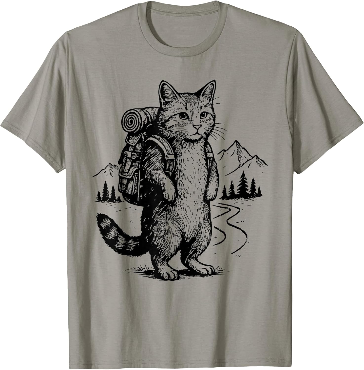 Hiking Cat Backpacking Wildlife Adventure