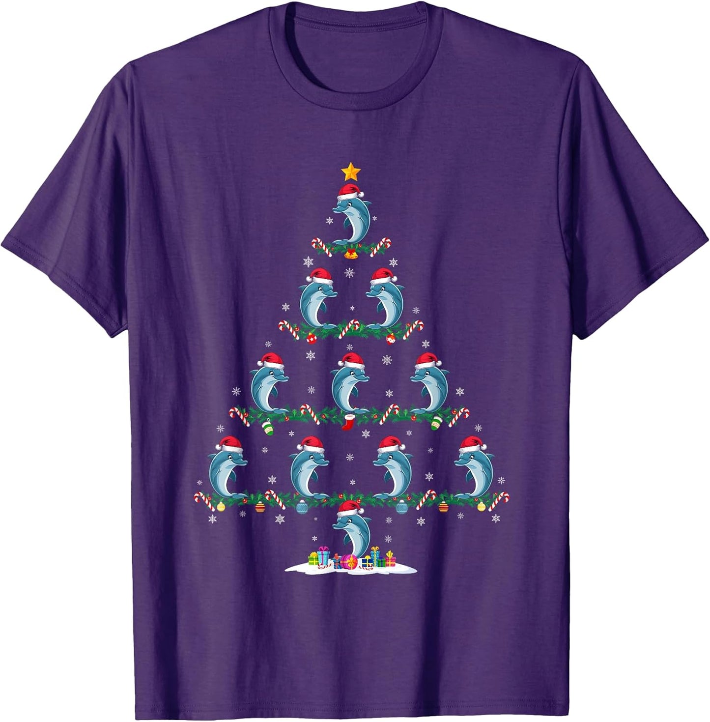 Funny Xmas Tree Dolphin Lover Gifts